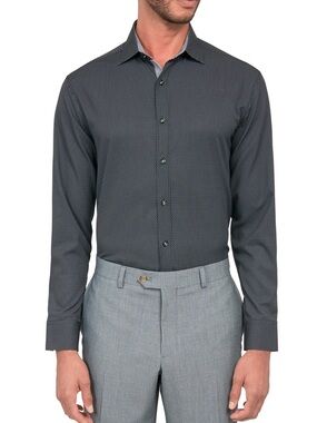 Men's Society of Threads Dot Dress Shirt - Navy